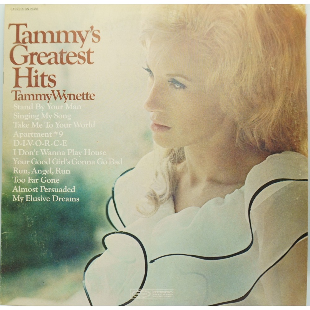 Tammy Wynette Greatest Hits Vinyl Record Vintage Music Country Girl Band Divorce